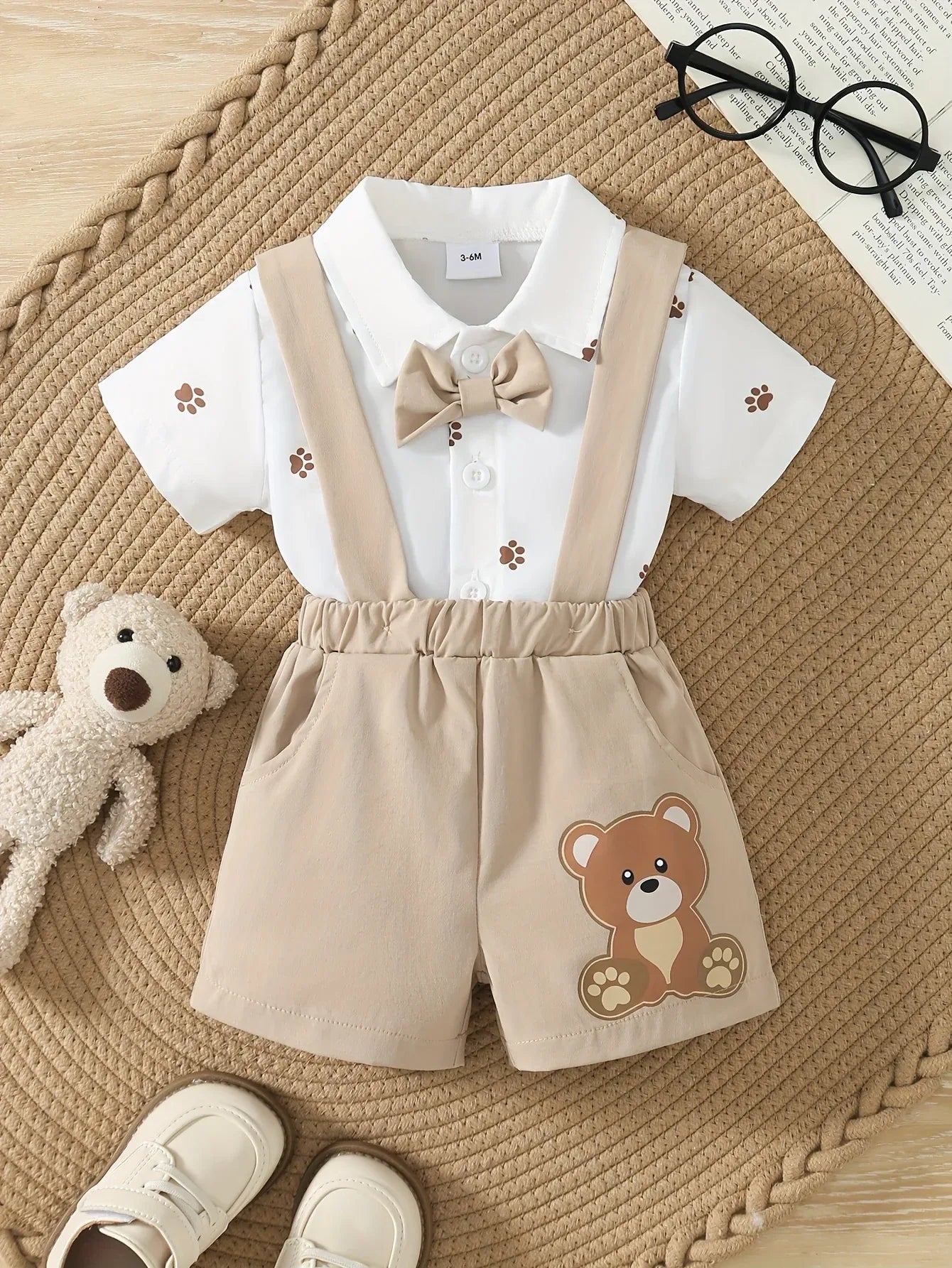TEMU-2pcs Boy'S Short Sleeve Turned Collar - alotasawkli