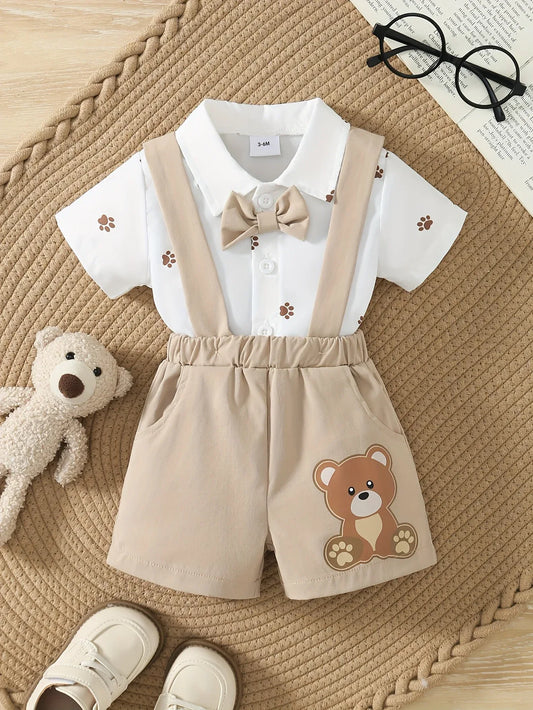 TEMU-2pcs Boy'S Short Sleeve Turned Collar - alotasawkli