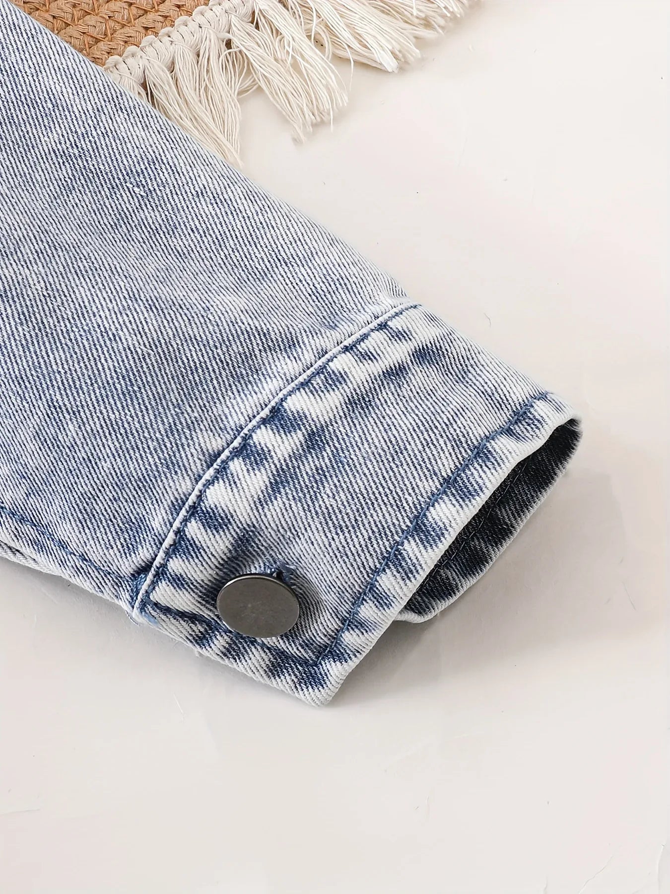 TEMU-Vintage Cute Faux Denim Two-Piece Set for Baby Boys - alotasawkli