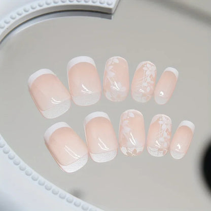 TEMU-24pcs Simple Short Pure Desire Cute Sweet Press - alotasawkli