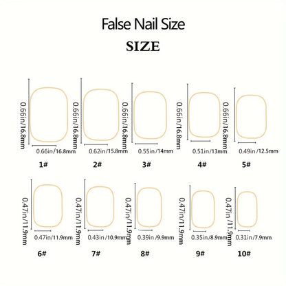TEMU-30pcs Short Square Press-On Nails - alotasawkli