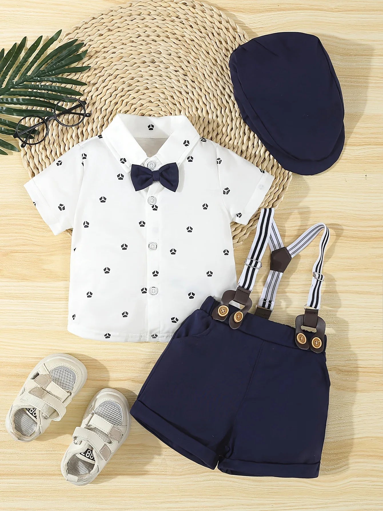 TEMU-A Formal Three-Piece Gentleman Outfit for Baby Boys - alotasawkli