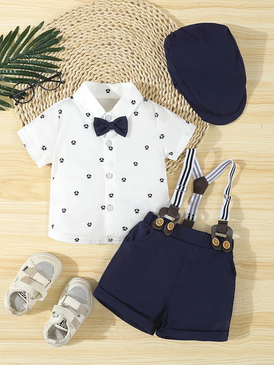 TEMU-A Formal Three-Piece Gentleman Outfit for Baby Boys - alotasawkli