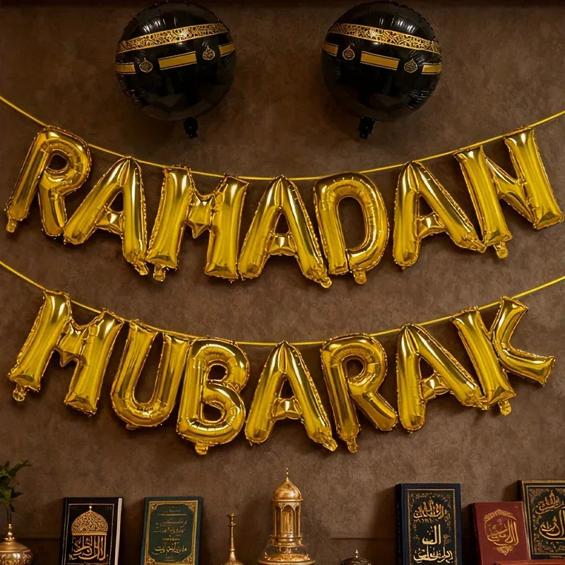 16-Inch Large Golden Islamic Ramadan & Eid al-Fitr - alotasawkli
