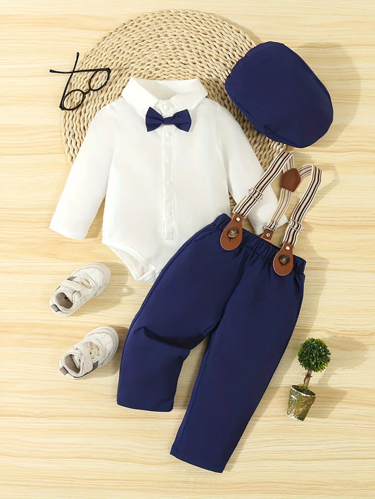 Boys' 4pcs Gentleman Outfit Set - alotasawkli