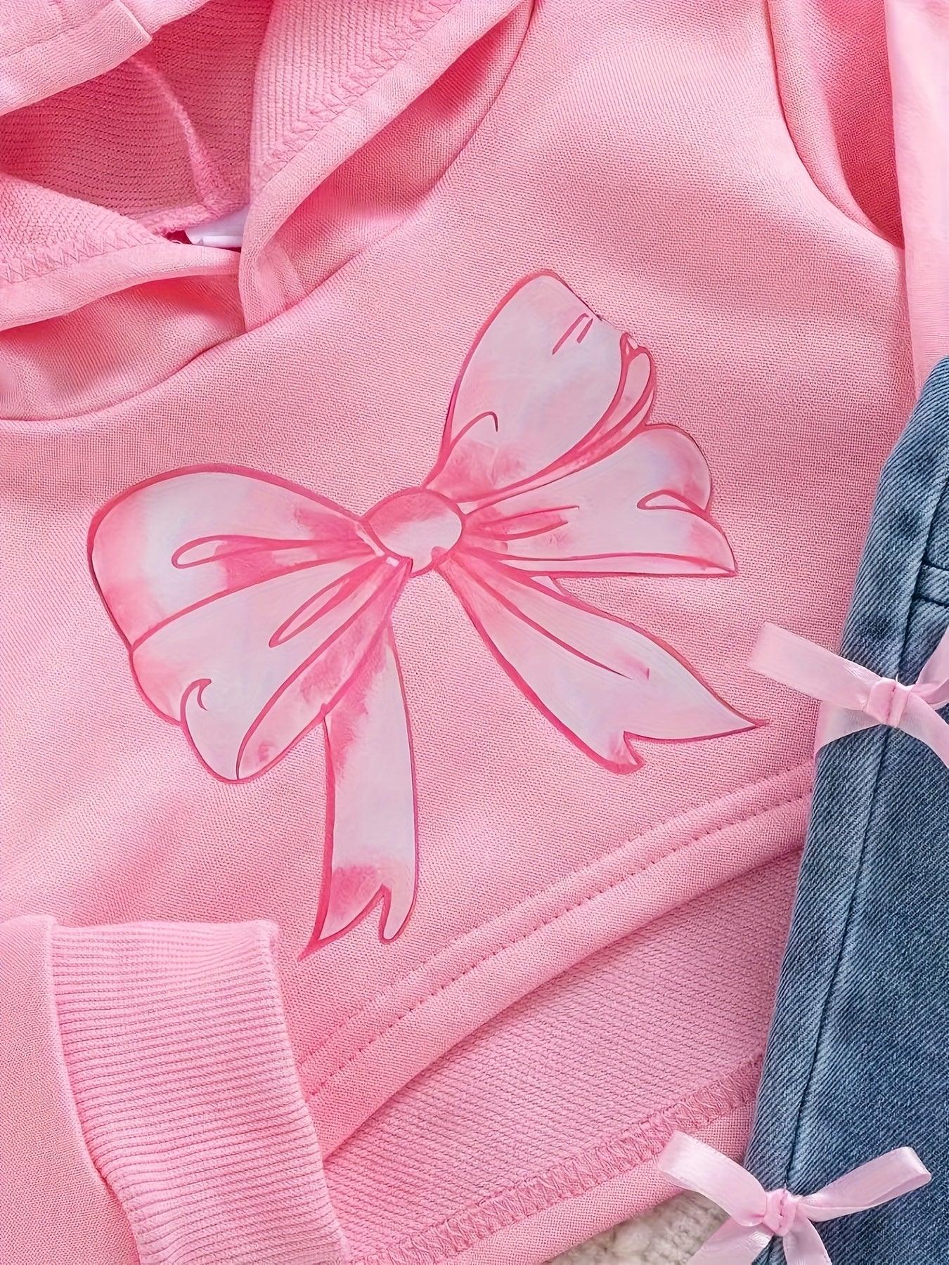 TEMU-Three piece set of baby girl fashion trend pink cartoon - alotasawkli