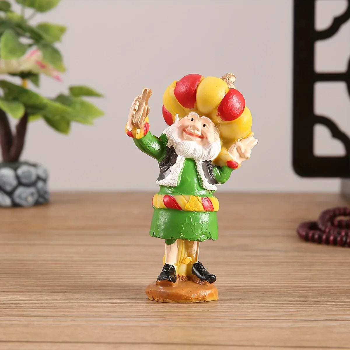 TEMU-A Resin Figure of a Chubby Old Man with a Cannon - alotasawkli