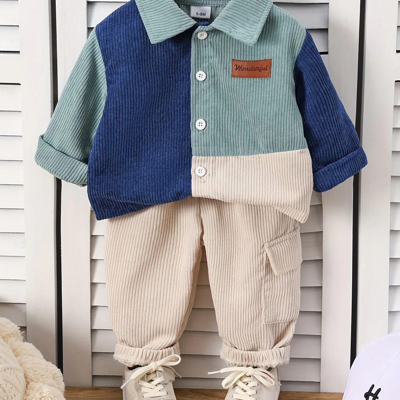 TEMU-Boys' Autumn/Winter Fashion Patchwork Turn - alotasawkli