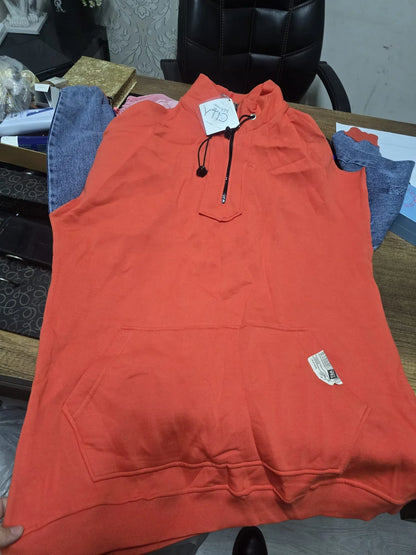 سويت شيرت كاجوال "أوفر سايز" بياقة سحاب وأكمام متباينة - إطلالة شتوية عصرية - alotasawkli