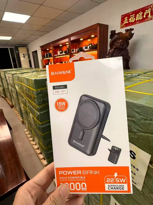BAIWENK Magnetic Power Bank - BW-101 شحن لاسلكي مغناطيسي