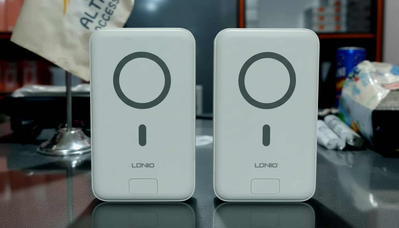 🔋 LDNIO Magnetic Wireless Power Bank - 10000mAh شاحن