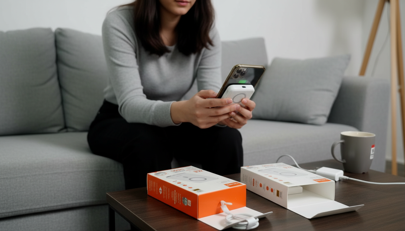 🔋 LDNIO Magnetic Wireless Power Bank - 10000mAh شاحن