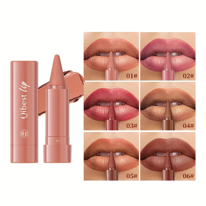 2-in-1 Matte Lip Liner and Lipstick - alotasawkli