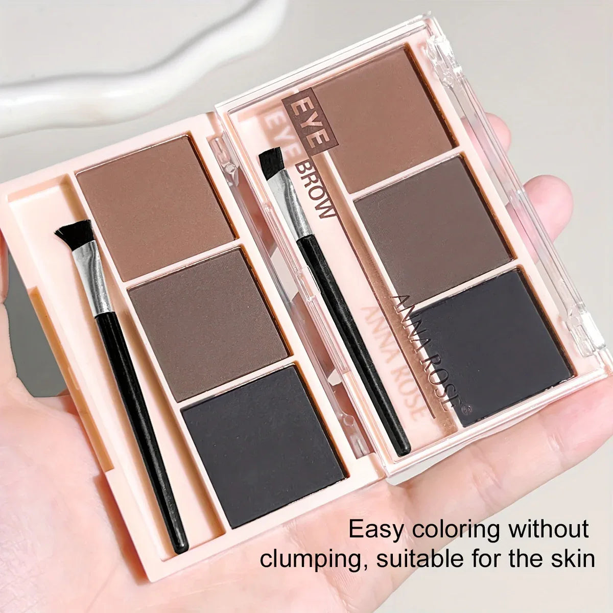 TEMU-Beginner 3 Color Eyebrow Powder Tray - alotasawkli