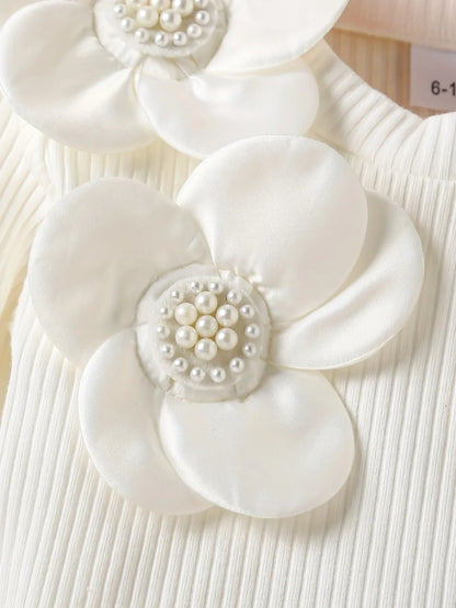 TEMU-Newborn Baby Girl's Set: 3pcs Spring - alotasawkli