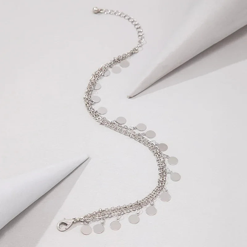 1 Anklet - Minimalist Fashion Beach Style Multi - alotasawkli