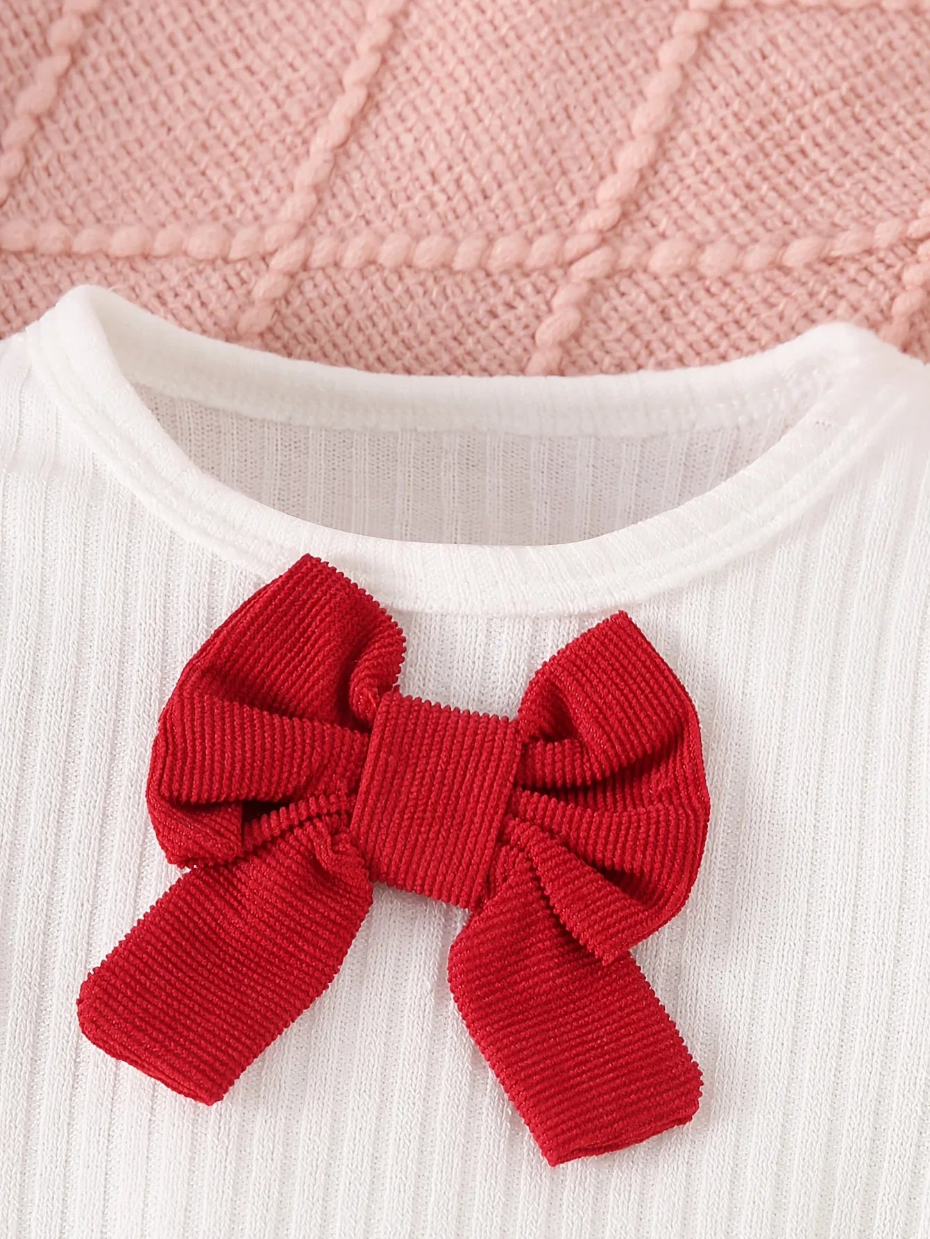 2pcs Set of Autumn and Winter Girl Casual Bow Long Sleeved Fly Sleeve T-shirt+skirt Set (with Hat Included), Simple and Cute, Suitable for Birthday Gifts and Attending Parties, Perfect for Outdoor - alotasawkli