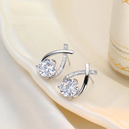 Vintage Stud Earrings - Alloy with Stainless Steel Post - alotasawkli