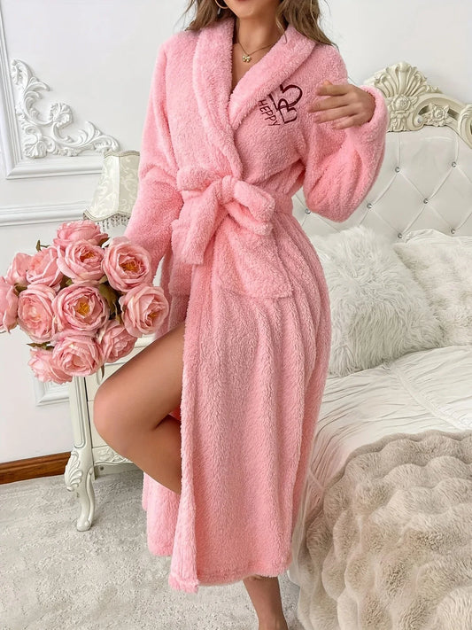 TEMU-A Cozy Fleece Bathrobe That Is Warm And Breathable - alotasawkli