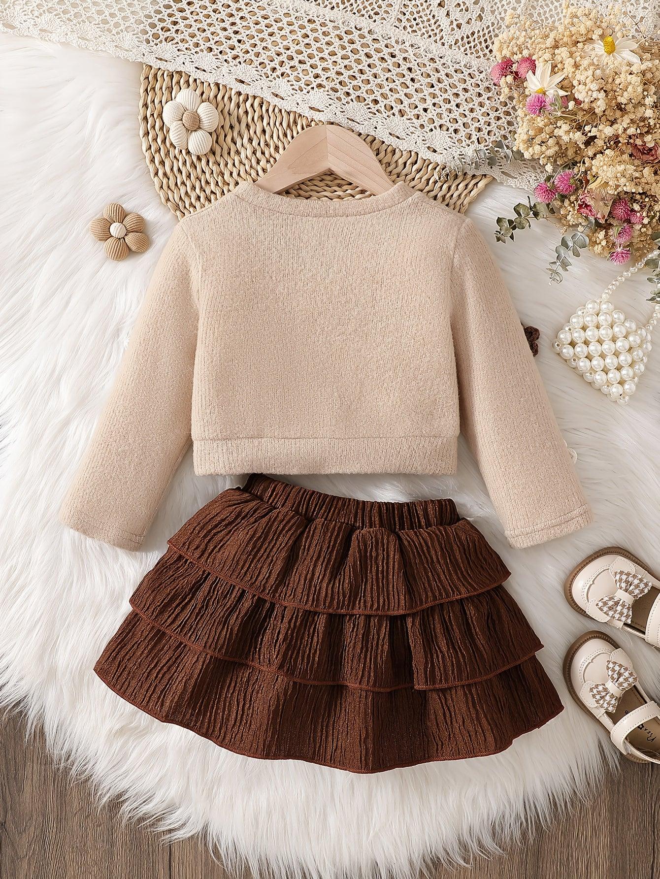 TEMU-Autumn And Winter Elegant Outfit for Girls, - alotasawkli