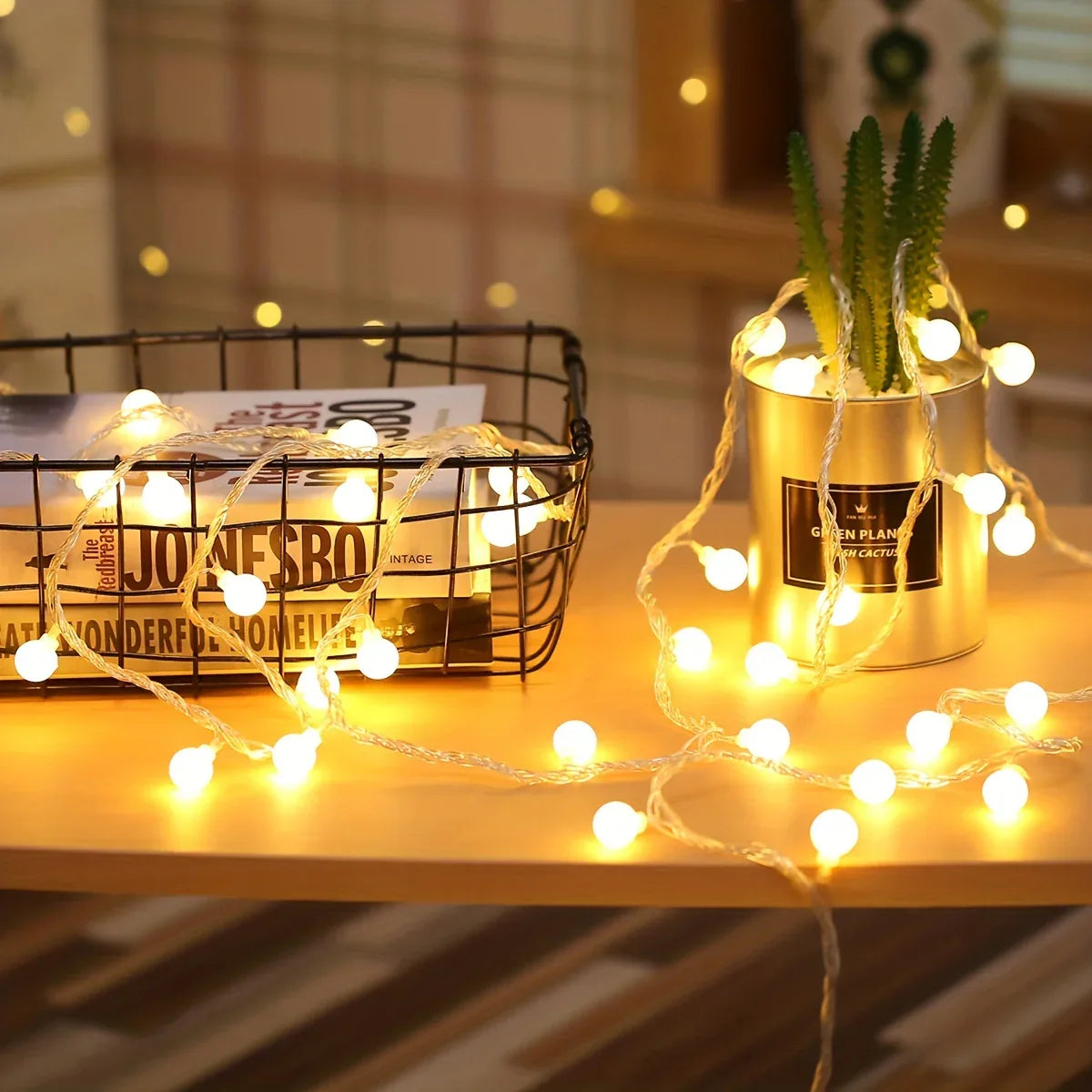 TEMU-Globe String Light, 10/20/30/40/80 Led Fairy Light, Usb Power - alotasawkli