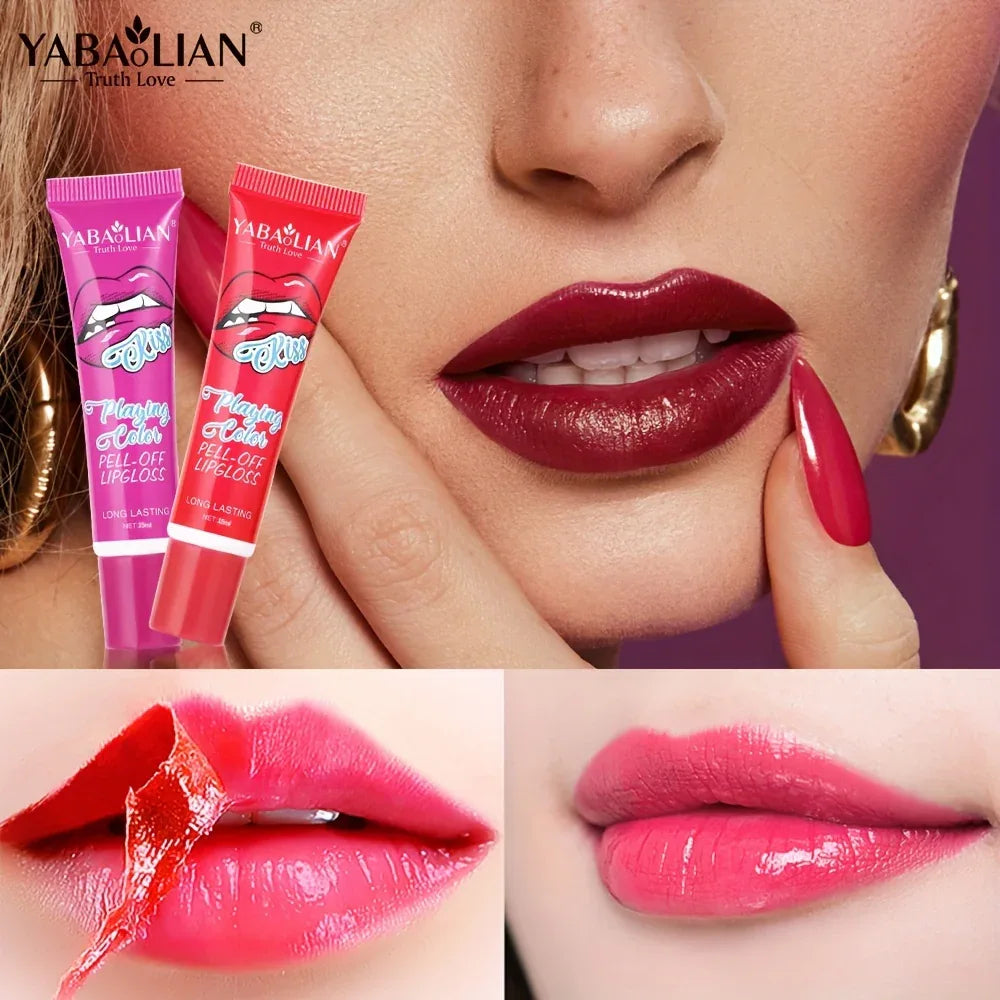 YABAOLIAN Matte Lip Gloss - Long-Lasting, Waterproof Tear - alotasawkli