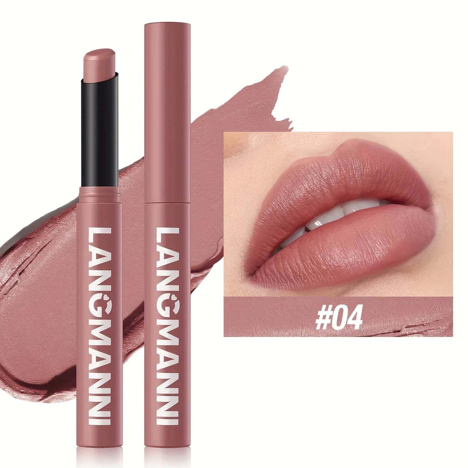 [Matte Lipstick] Matte Lipstick Single Pack | 12 Colors with Lasting Moisture - alotasawkli