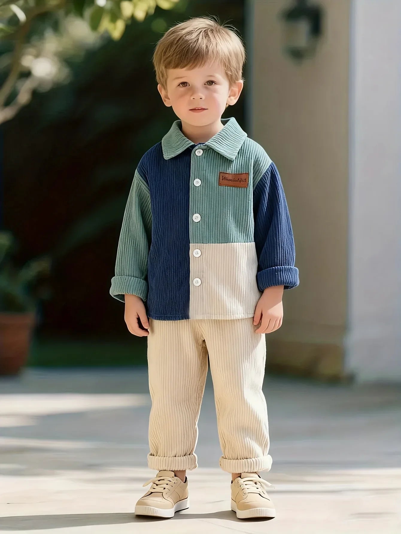 TEMU-Boys' Autumn/Winter Fashion Patchwork Turn - alotasawkli