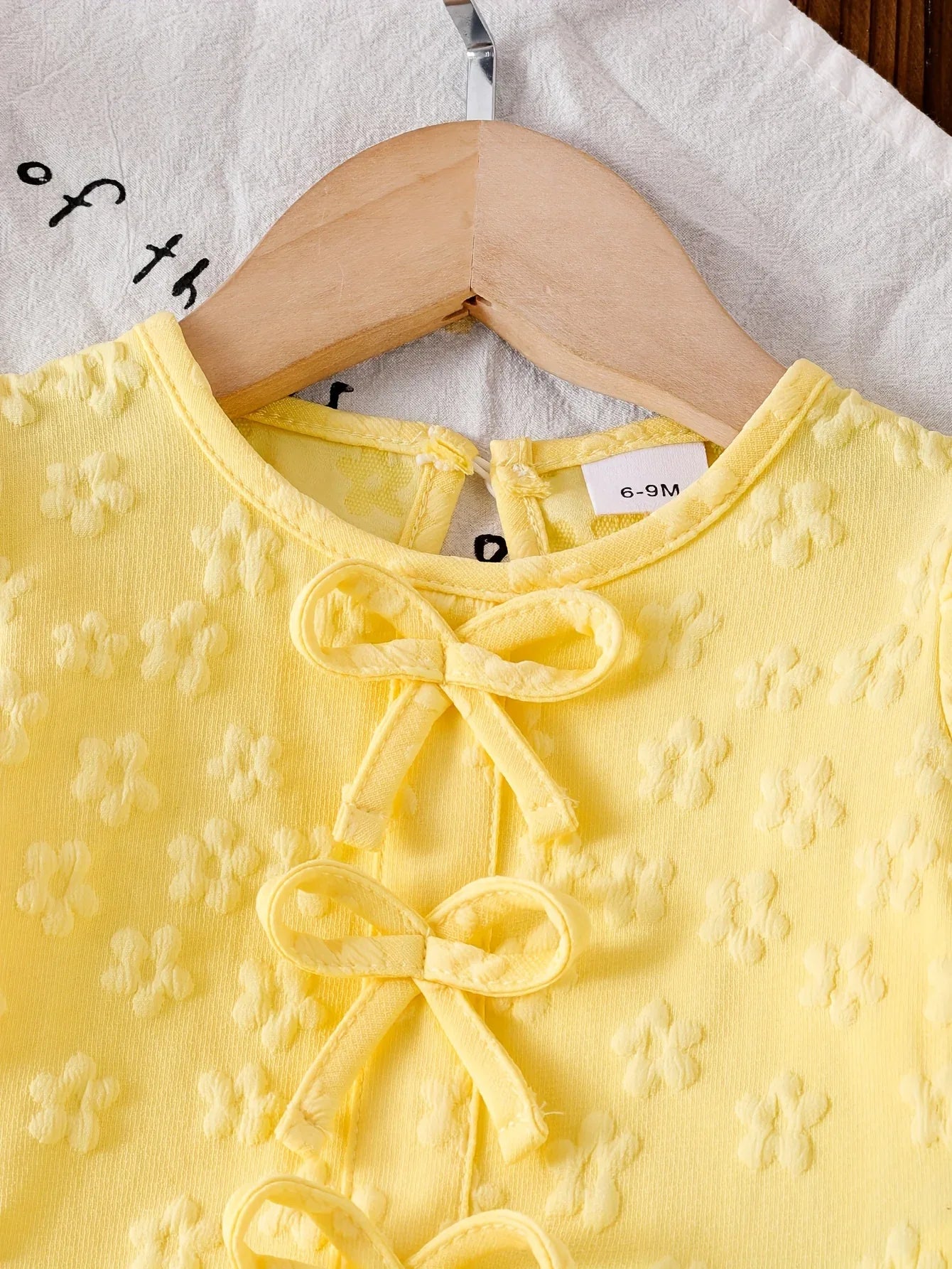 TEMU-Girls' 2pcs Set: Bow-Embellished Long-Sleeve - alotasawkli