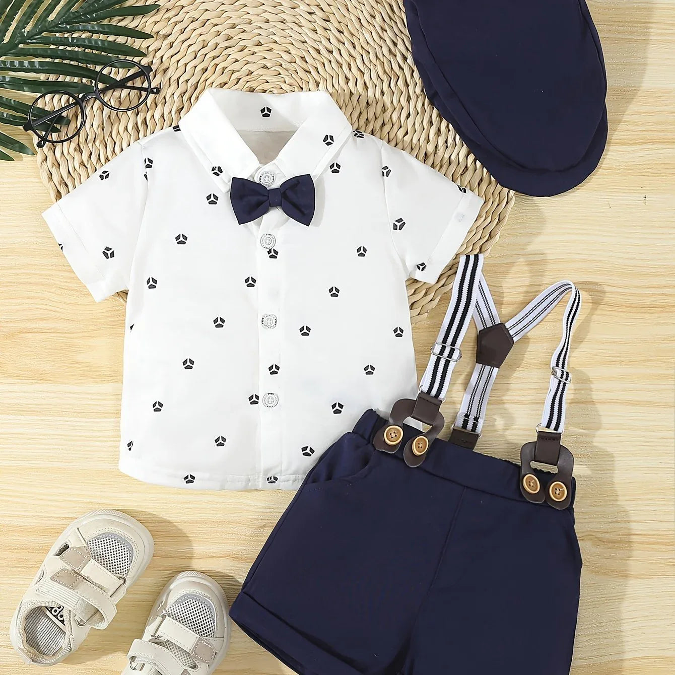 TEMU-A Formal Three-Piece Gentleman Outfit for Baby Boys - alotasawkli