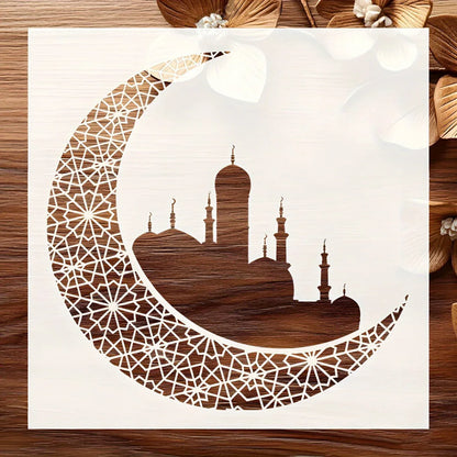 TEMU-Moorish Crescent Reusable Stencil for Art - alotasawkli