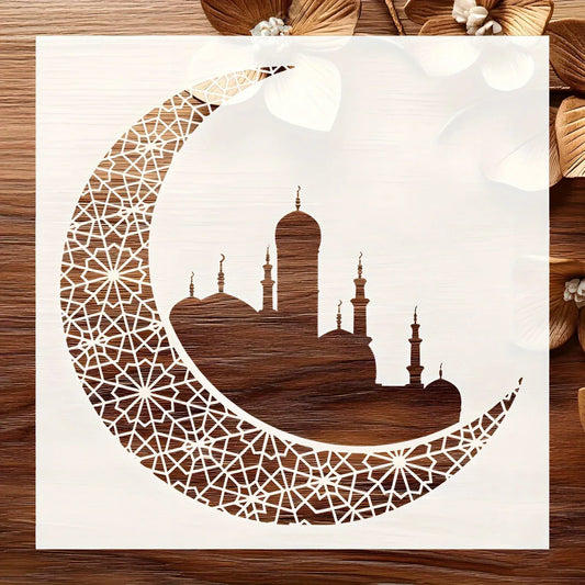 TEMU-Moorish Crescent Reusable Stencil for Art - alotasawkli