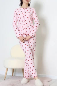 Powder Pink Seersucker Pajama Set