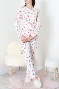 Powder Pink Seersucker Pajama Set