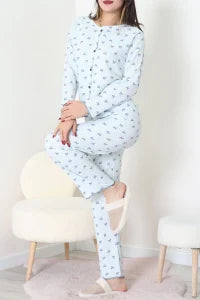Powder Pink Seersucker Pajama Set