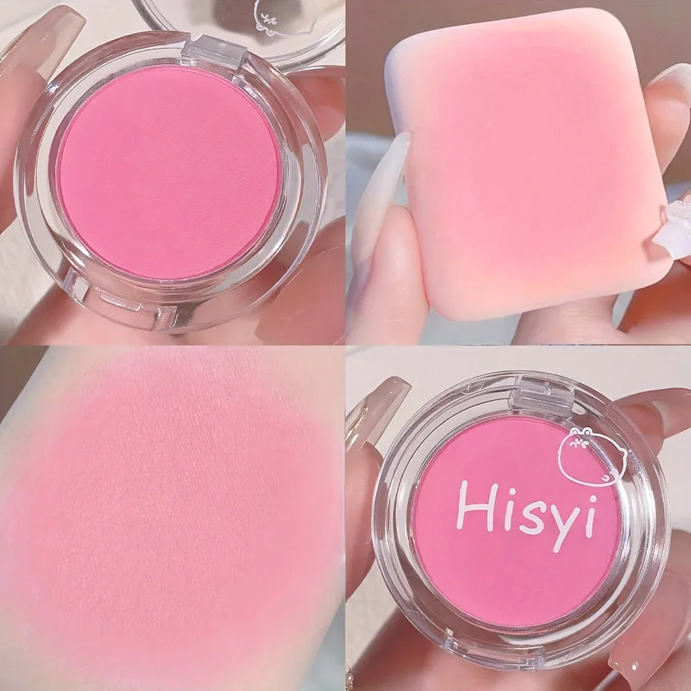 HISYI 9 Colors Blush Powder - Shimmering Pearlescent Blush - alotasawkli