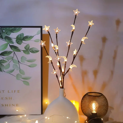 TEMU-Branch Light with 20 LEDs - Islamic Ramadan/Eid Decoration - alotasawkli
