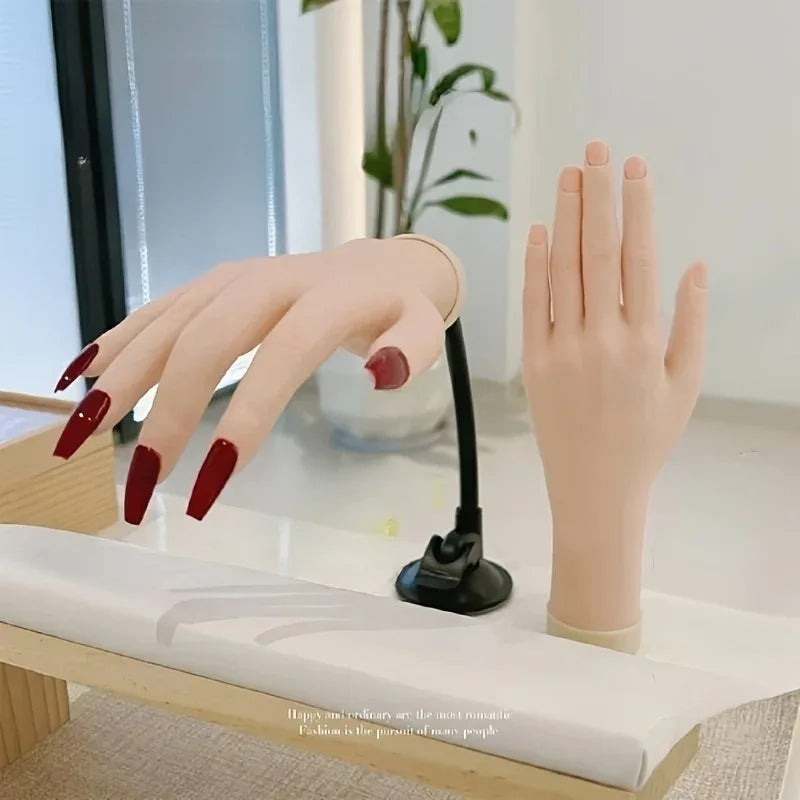 TEMU-Flexible Plastic Finger Model for Practicing Nail Art - alotasawkli