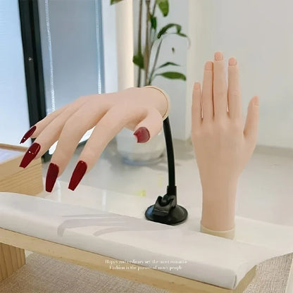 TEMU-Flexible Plastic Finger Model for Practicing Nail Art - alotasawkli