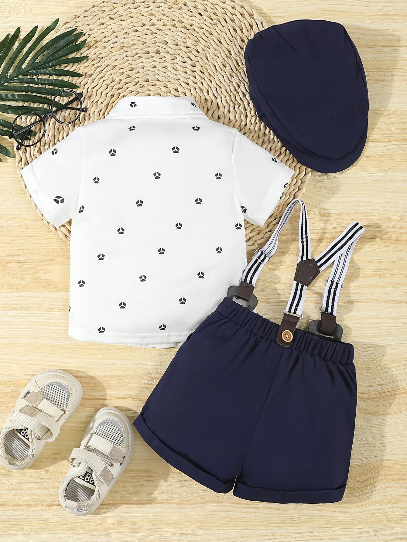 TEMU-A Formal Three-Piece Gentleman Outfit for Baby Boys - alotasawkli