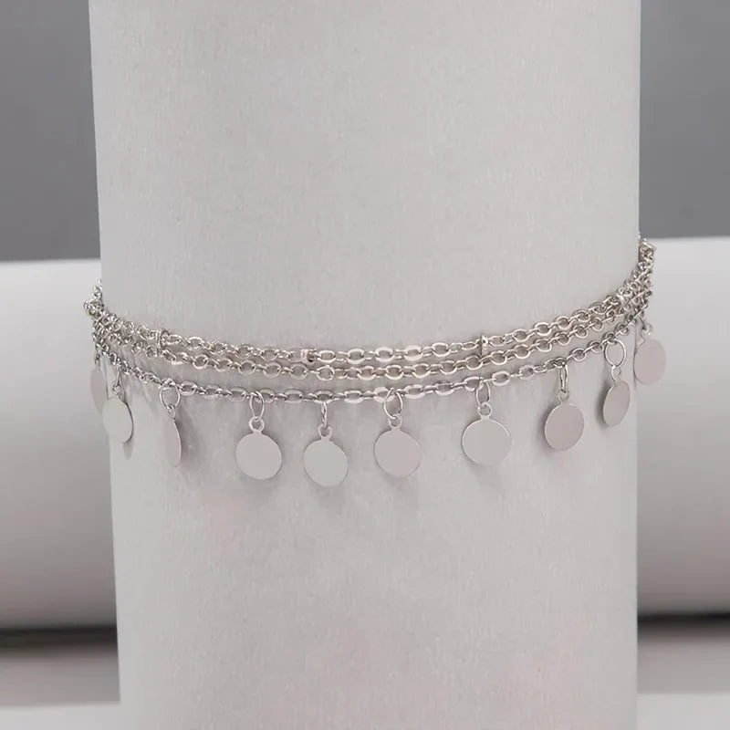 1 Anklet - Minimalist Fashion Beach Style Multi - alotasawkli