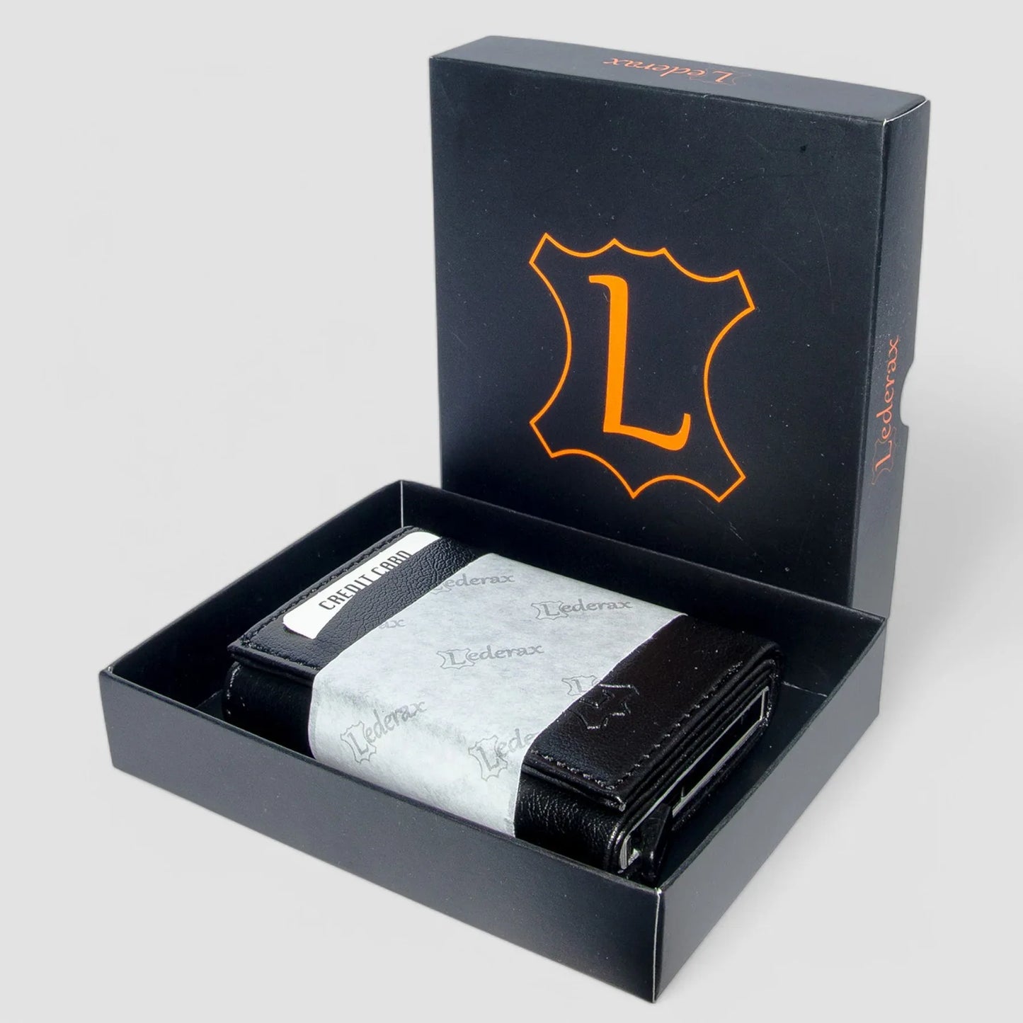 حامل بطاقة ومحفظة Lederax LD03 - ميكانيكية أوتوماتيكية - alotasawkli