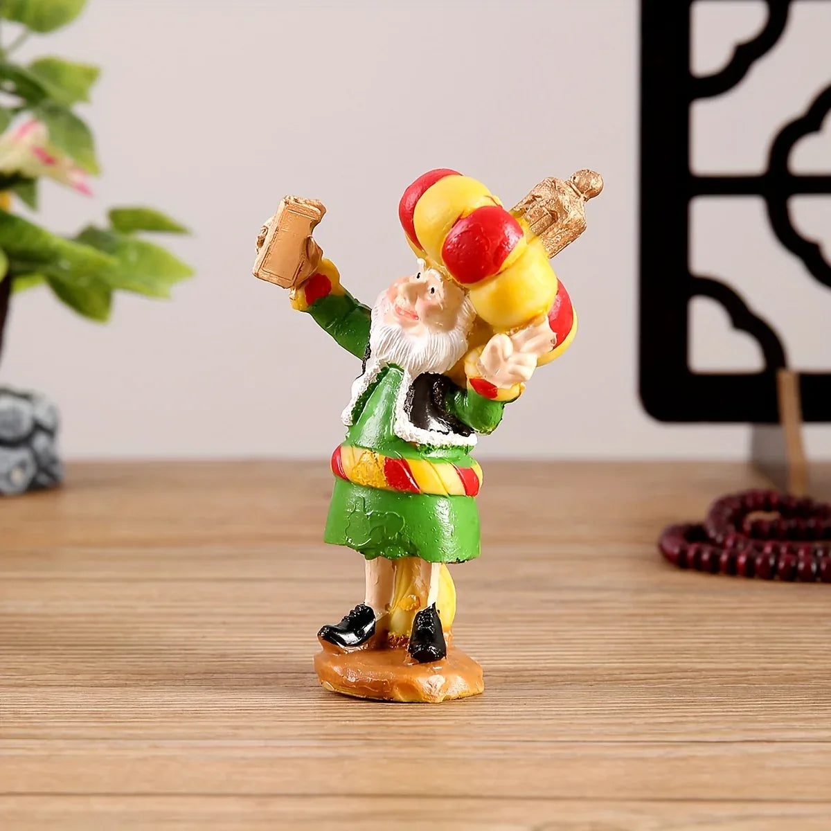 TEMU-A Resin Figure of a Chubby Old Man with a Cannon - alotasawkli