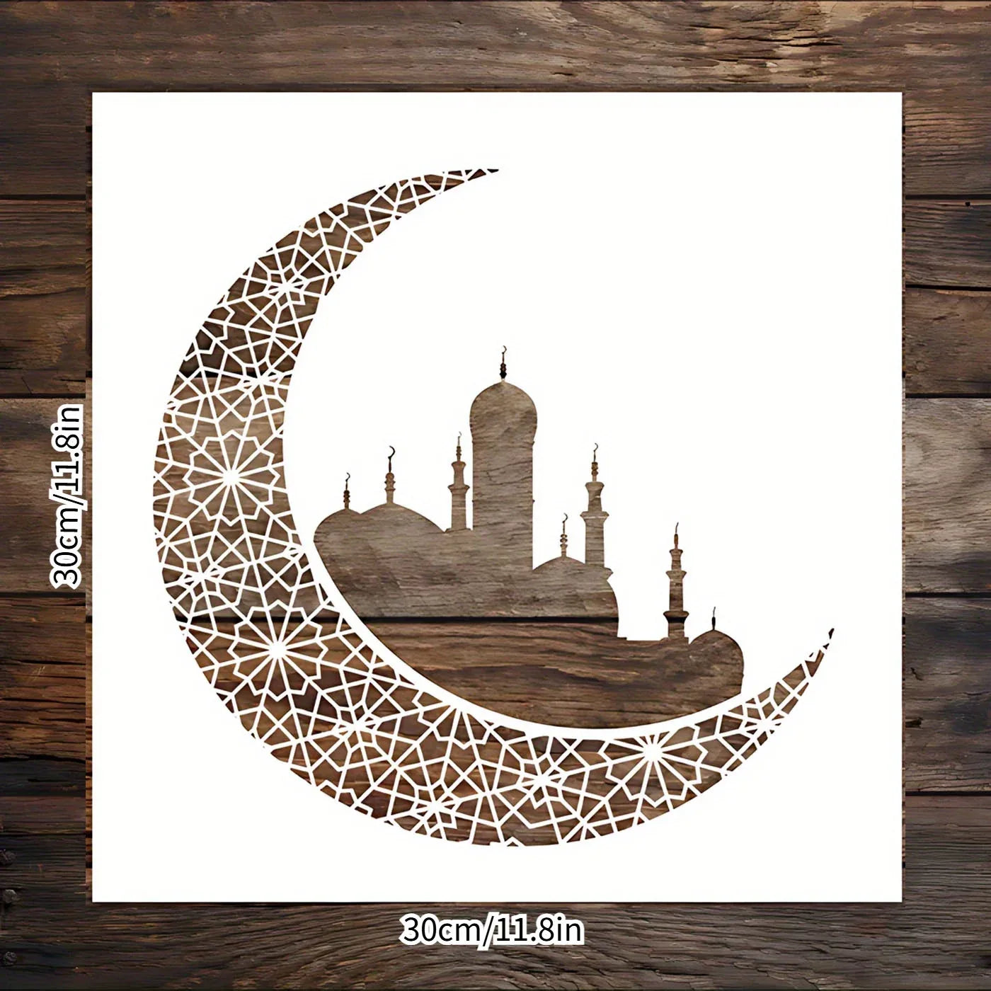 TEMU-Moorish Crescent Reusable Stencil for Art - alotasawkli