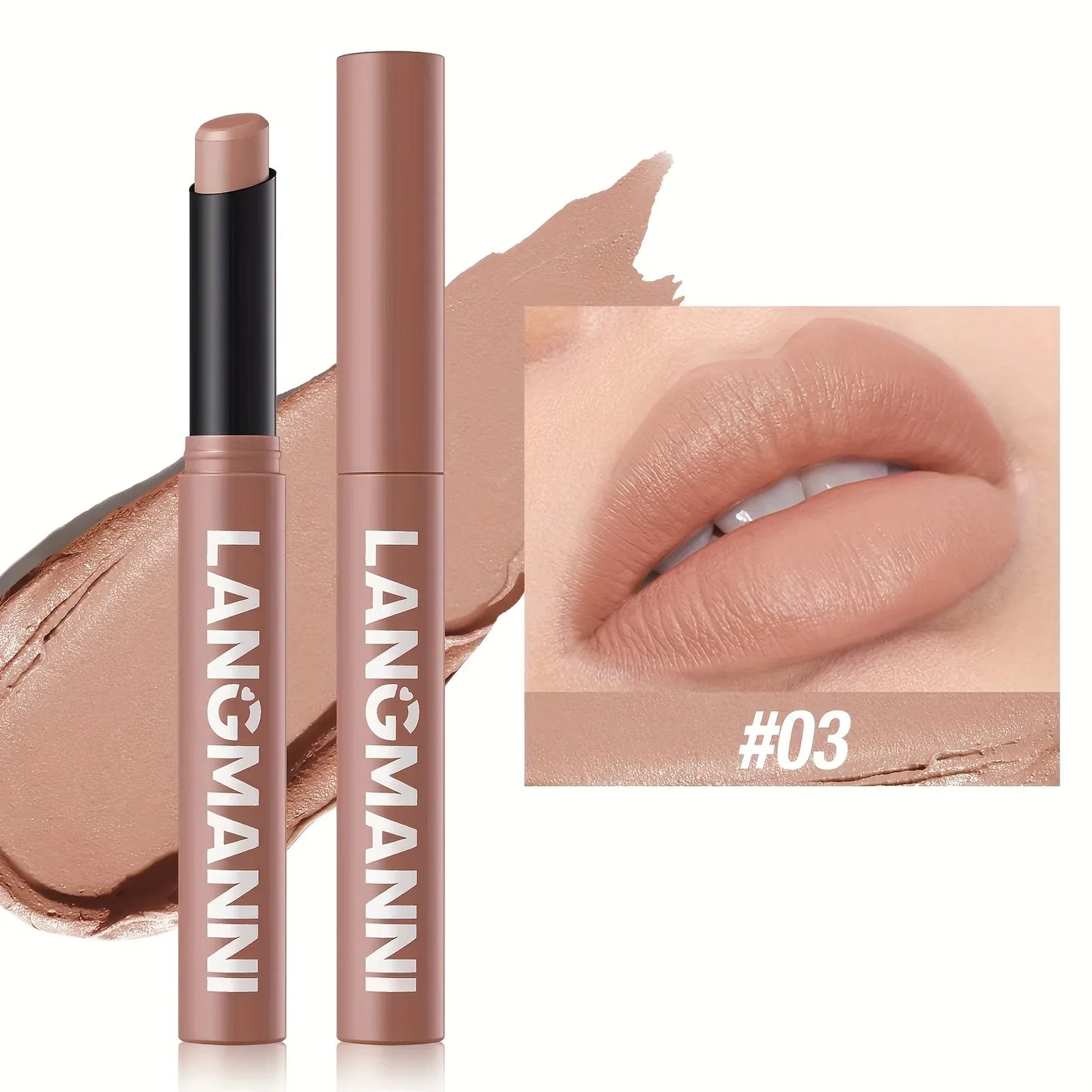 [Matte Lipstick] Matte Lipstick Single Pack | 12 Colors with Lasting Moisture - alotasawkli