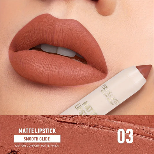 TEMU-One Piece of Matte Waterproof Lip Liner Featuring a Crayon Pen Tip Design - alotasawkli