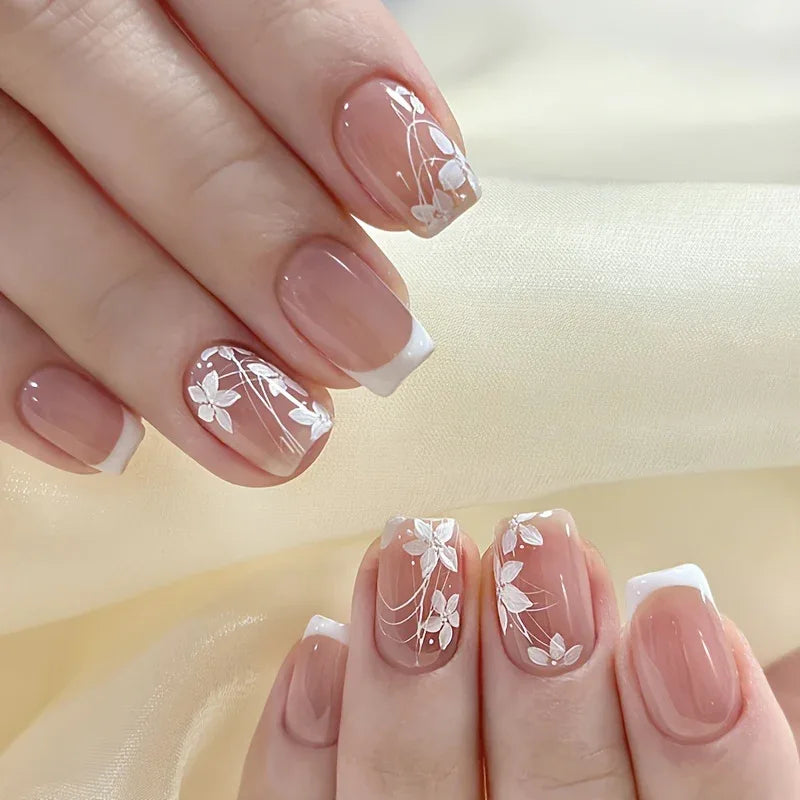 TEMU-24pcs Simple Short Pure Desire Cute Sweet Press - alotasawkli
