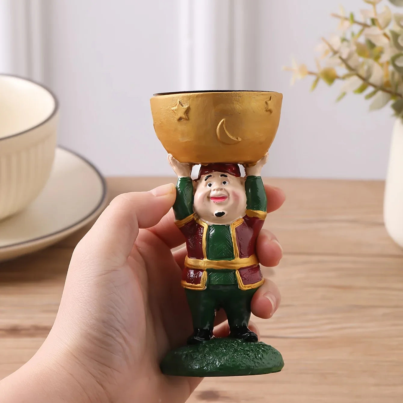TEMU-Resin Creative Middle Eastern Character Statue Incense Holder - alotasawkli