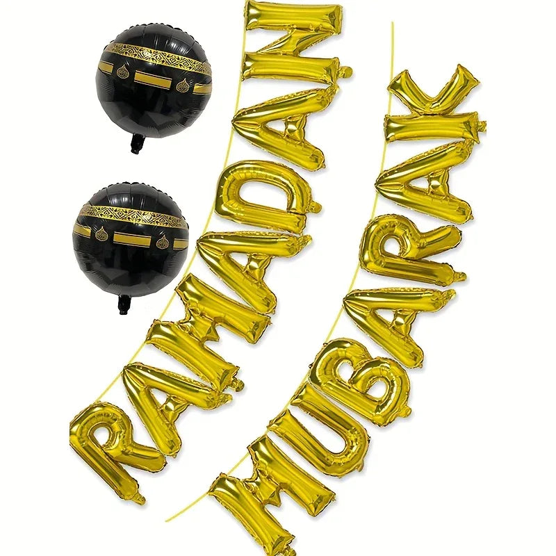 16-Inch Large Golden Islamic Ramadan & Eid al-Fitr - alotasawkli