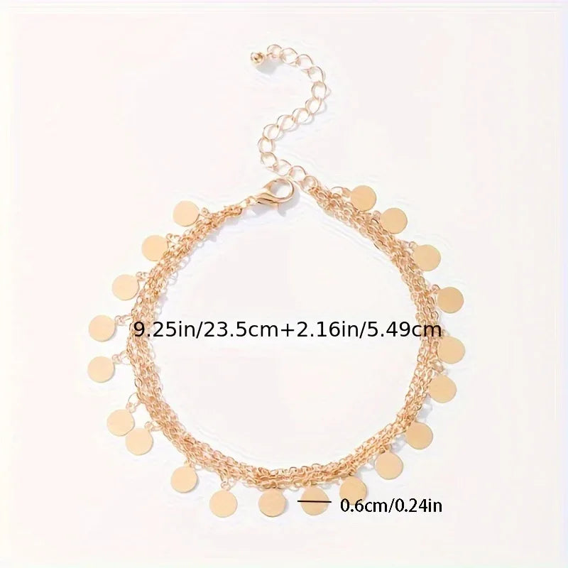 1 Anklet - Minimalist Fashion Beach Style Multi - alotasawkli